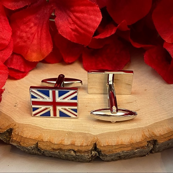 Union Jack United Kingdom Flag Cufflinks - Picture 12 of 16